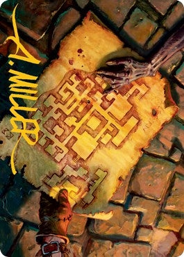 Image for Dungeon Map Art Card (Gold-Stamped Signature) (Art Series: Adventures in the Forgotten Realms) (57) - Magic: The Gathering