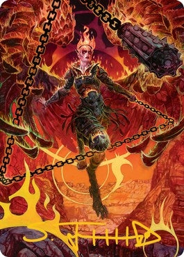 Image for Zariel, Archduke of Avernus Art Card (Gold-Stamped Signature) (Art Series: Adventures in the Forgotten Realms) (77) - Magic: The Gathering