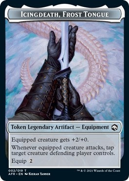 Image for Icingdeath, Frost Tongue Token (Adventures in the Forgotten Realms) (2) - Magic: The Gathering