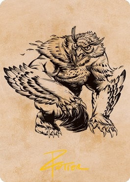 Image for Owlbear (Showcase) Art Card (Gold-Stamped Signature) (Art Series: Adventures in the Forgotten Realms) (76) - Magic: The Gathering