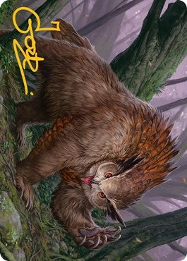 Image for Owlbear Art Card (Gold-Stamped Signature) (Art Series: Adventures in the Forgotten Realms) (15) - Magic: The Gathering