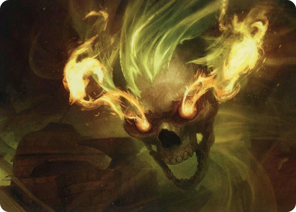Image for Flameskull Art Card (Art Series: Adventures in the Forgotten Realms) (14) - Magic: The Gathering
