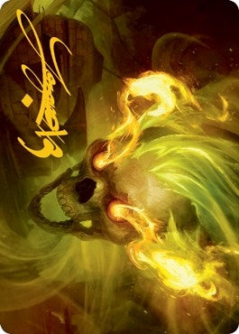 Image for Flameskull Art Card (Gold-Stamped Signature) (Art Series: Adventures in the Forgotten Realms) (14) - Magic: The Gathering
