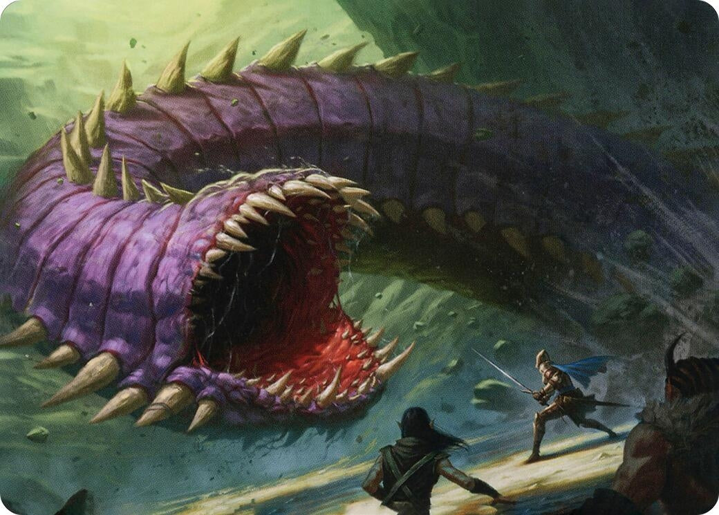Image for Purple Worm Art Card (Art Series: Adventures in the Forgotten Realms) (3) - Magic: The Gathering