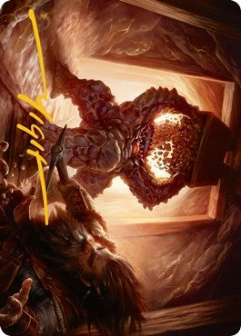 Image for Xorn Art Card (Gold-Stamped Signature) (Art Series: Adventures in the Forgotten Realms) (23) - Magic: The Gathering