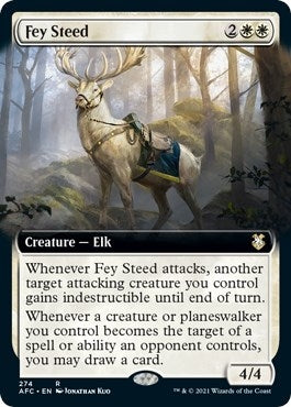 Image for Fey Steed (Extended Art) (Commander: Adventures in the Forgotten Realms) (274) - Magic: The Gathering