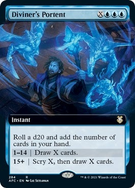 Image for Diviner's Portent (Extended Art) (Commander: Adventures in the Forgotten Realms) (284) - Magic: The Gathering