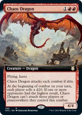 Image for Chaos Dragon (Extended Art) (Commander: Adventures in the Forgotten Realms) (299) - Magic: The Gathering