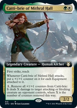 Image for Catti-brie of Mithral Hall (Extended Art) (Commander: Adventures in the Forgotten Realms) (313) - Magic: The Gathering