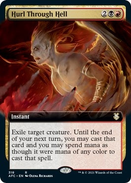 Image for Hurl Through Hell (Extended Art) (Commander: Adventures in the Forgotten Realms) (318) - Magic: The Gathering