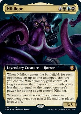 Image for Nihiloor (Extended Art) (Commander: Adventures in the Forgotten Realms) (323) - Magic: The Gathering