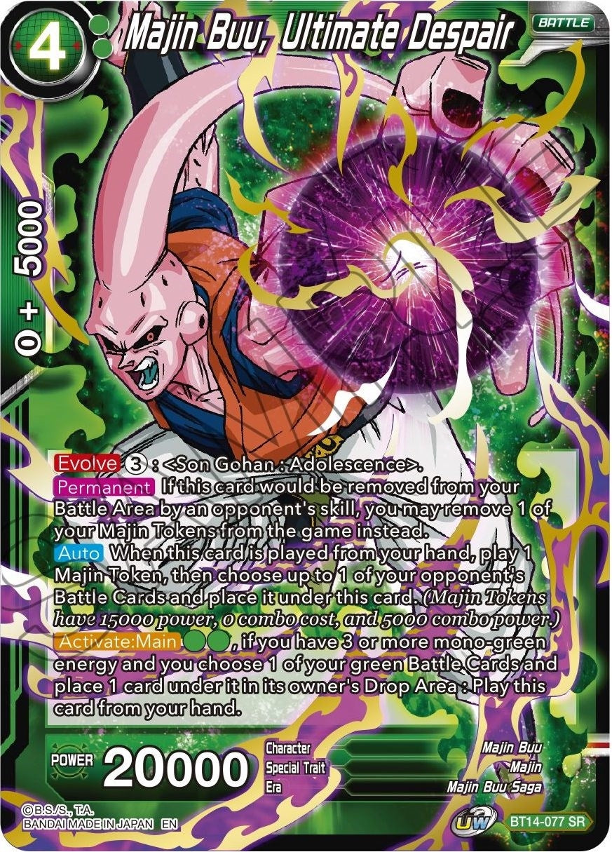 Image for Majin Buu, Ultimate Despair (Cross Spirits) (BT14-077) - Dragon Ball Super: Masters