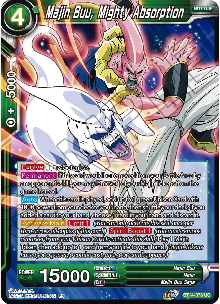 Image for Majin Buu, Mighty Absorption (Cross Spirits) (BT14-078) - Dragon Ball Super: Masters