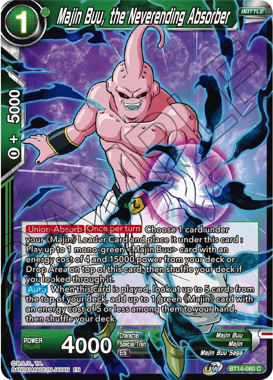 Image for Majin Buu, the Neverending Absorber (Cross Spirits) (BT14-080) - Dragon Ball Super: Masters
