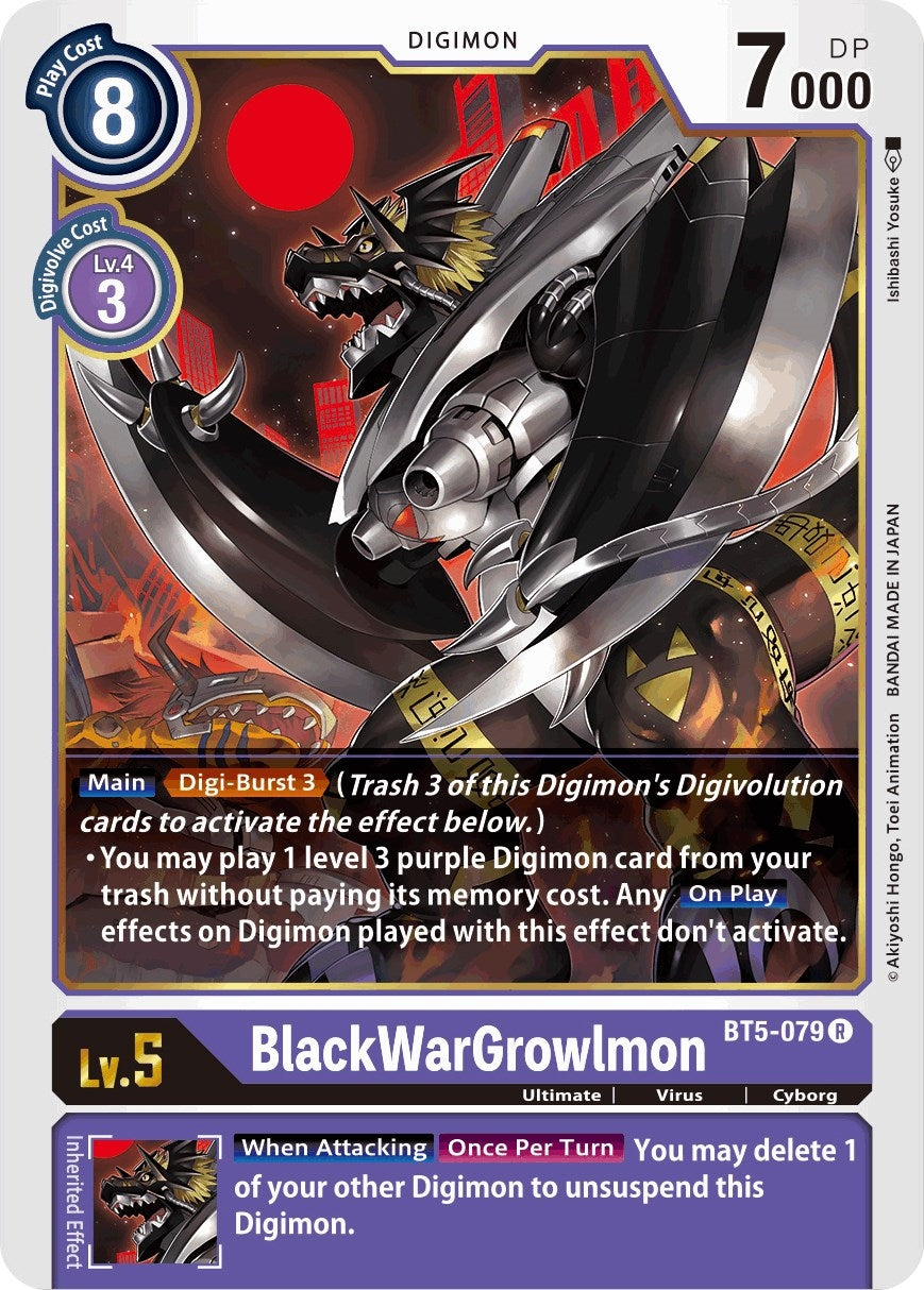 Image for BlackWarGrowlmon (BT05) (5079)