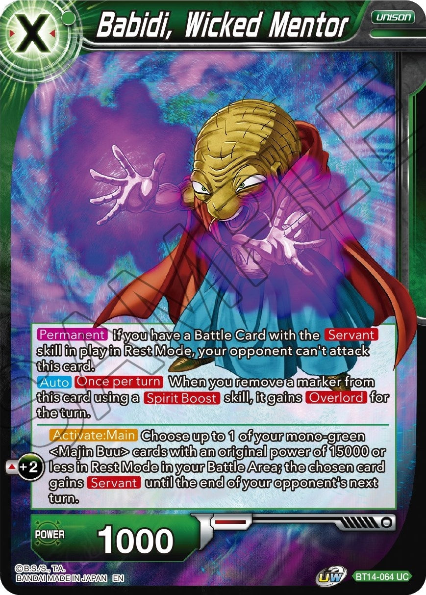 Image for Babidi, Wicked Mentor (Cross Spirits) (BT14-064) - Dragon Ball Super: Masters