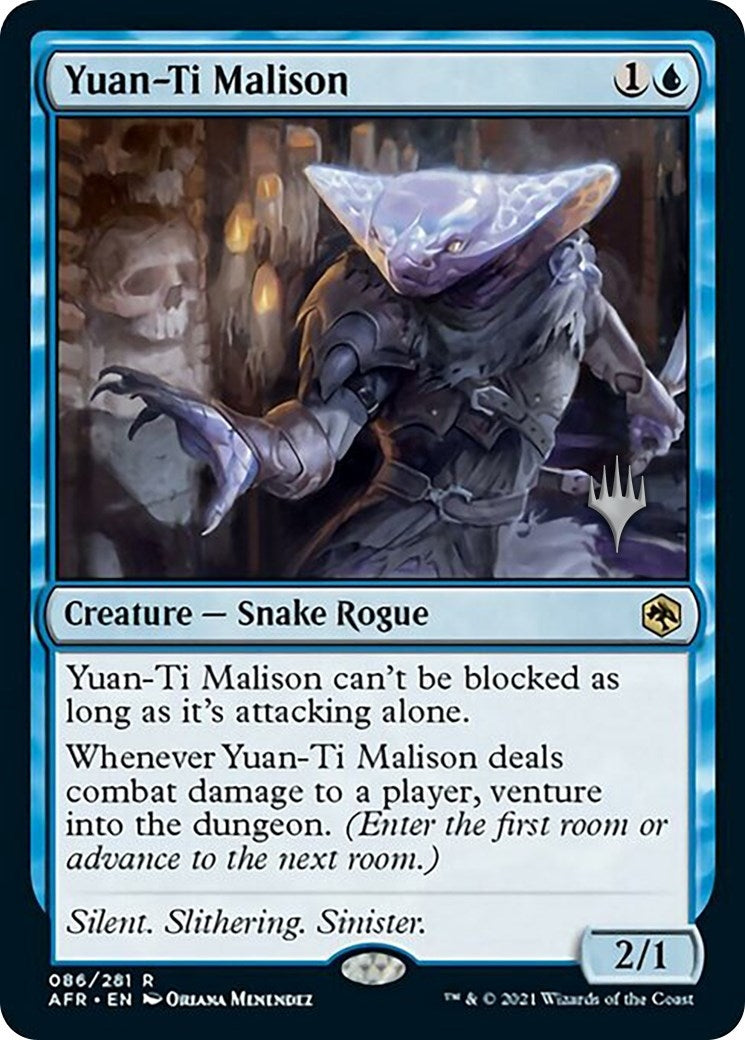 Image for Yuan-Ti Malison (Promo Pack: Adventures in the Forgotten Realms) (86) - Magic: The Gathering