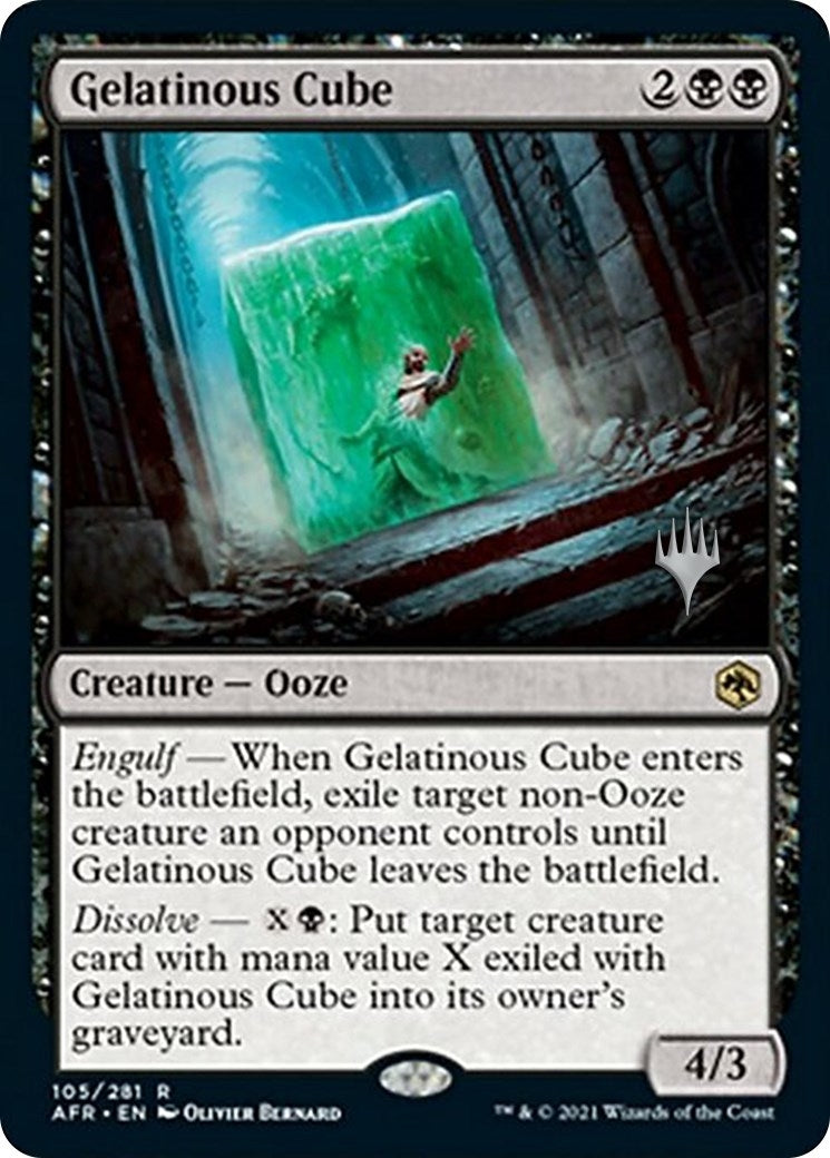 Image for Gelatinous Cube (Promo Pack: Adventures in the Forgotten Realms) (105) - Magic: The Gathering