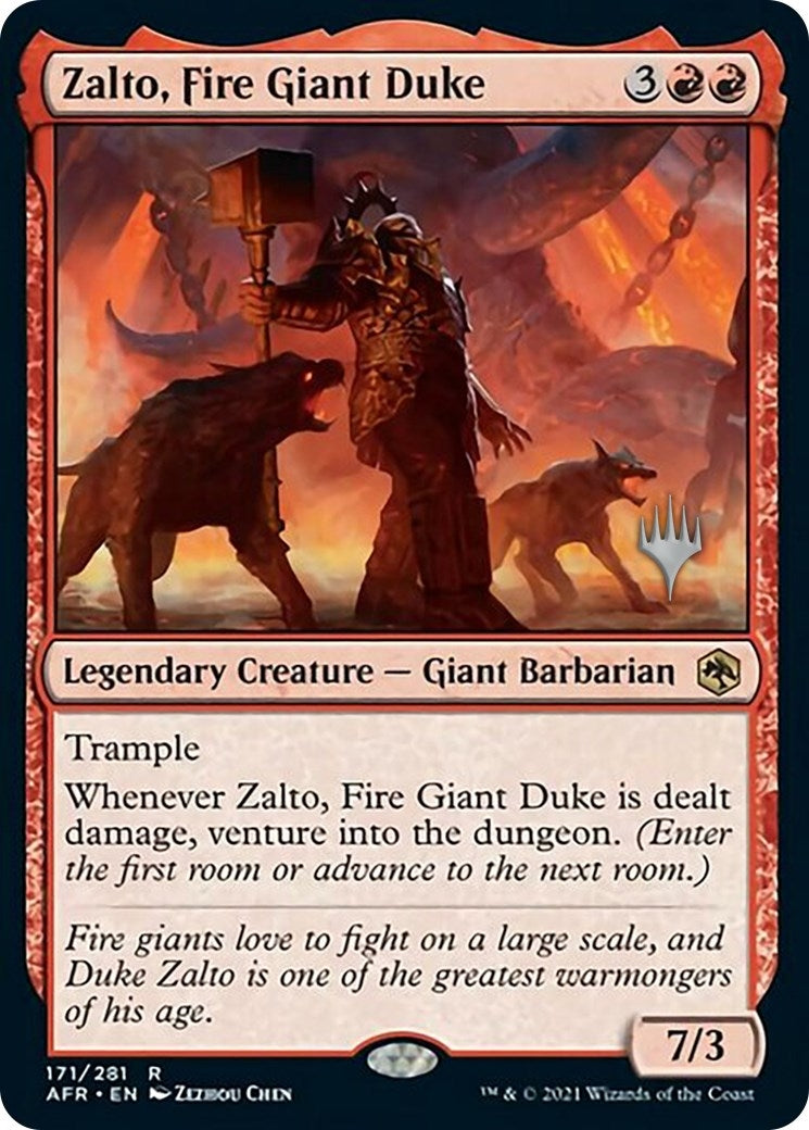 Image for Zalto, Fire Giant Duke (Promo Pack: Adventures in the Forgotten Realms) (171) - Magic: The Gathering