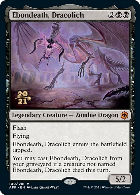 Image for Ebondeath, Dracolich (Prerelease Cards) (100) - Magic: The Gathering