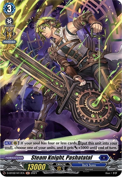 Image for Steam Knight, Pashatatal (Holo) (D-BT02: A Brush with the Legends) (D-BT02/H17EN) - Cardfight Vanguard