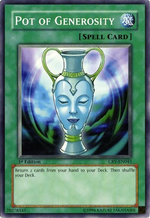 Image for Pot of Generosity (Cybernetic Revolution) (CRV-EN043) - YuGiOh