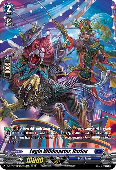 Image for Legio Wildmaster, Darius (SP) (D-BT02: A Brush with the Legends) (D-BT02/SP15EN) - Cardfight Vanguard