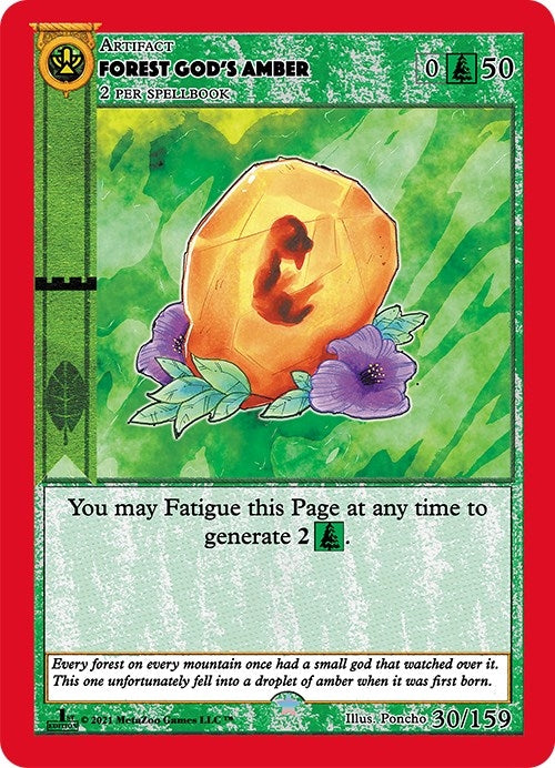 Image for Forest God's Amber (Cryptid Nation: First Edition) (30) - MetaZoo