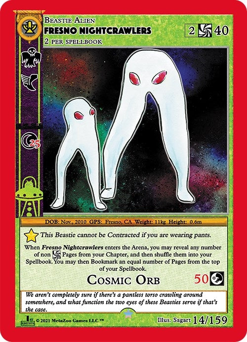 Image for Fresno Nightcrawlers (Cryptid Nation: First Edition) (14) - MetaZoo