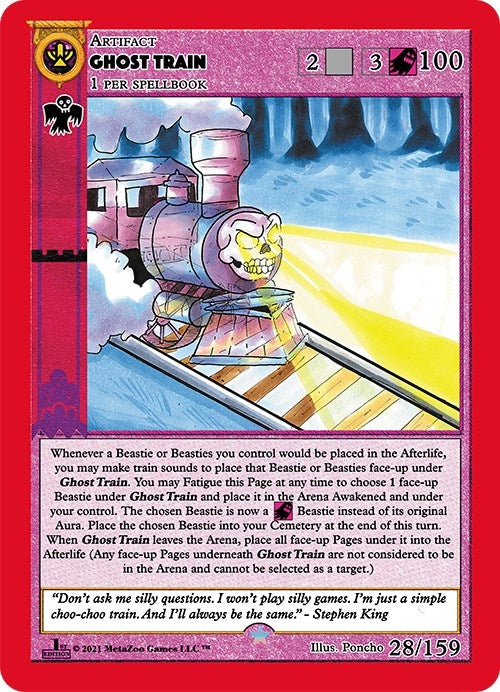 Image for Ghost Train (Cryptid Nation: First Edition) (28) - MetaZoo
