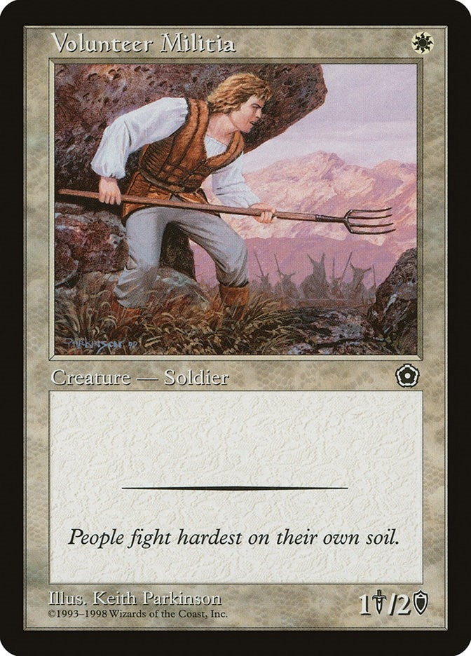 Image for Volunteer Militia (Portal Second Age) - Magic: The Gathering