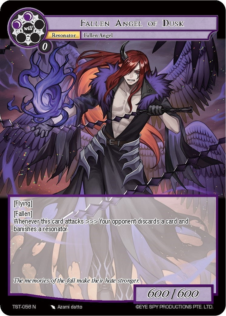 Image for Fallen Angel of Dusk (The Seventh) (TST-056) - Force of Will