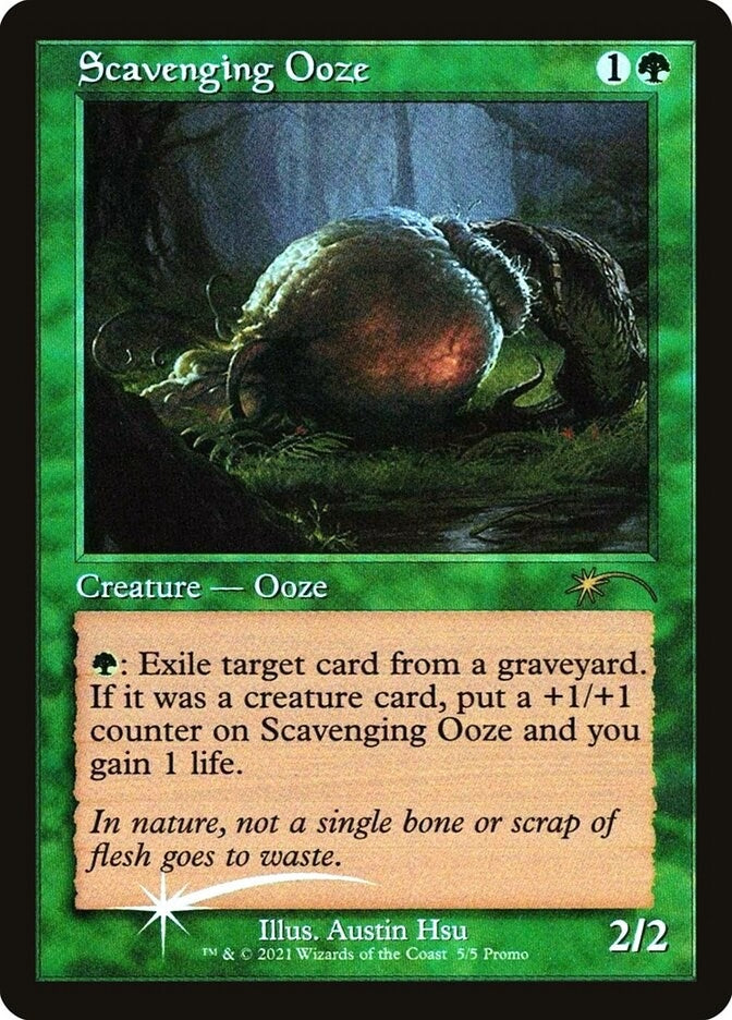 Image for Scavenging Ooze (Retro Frame) (WPN & Gateway Promos) (5) - Magic: The Gathering