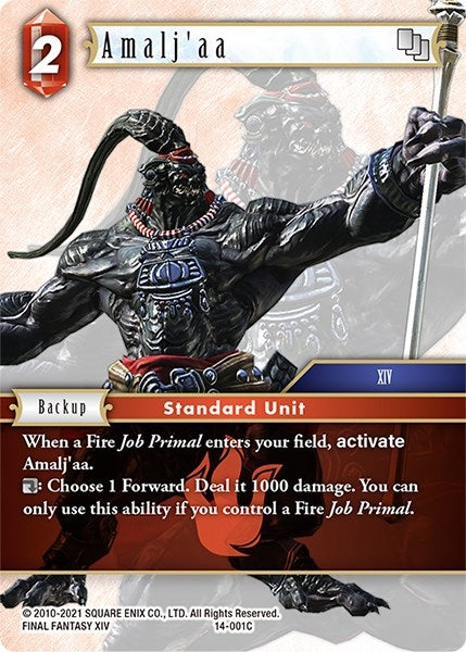 Image for Amalj'aa (Opus XIV: Crystal Abyss) (14-001C) - Final Fantasy TCG