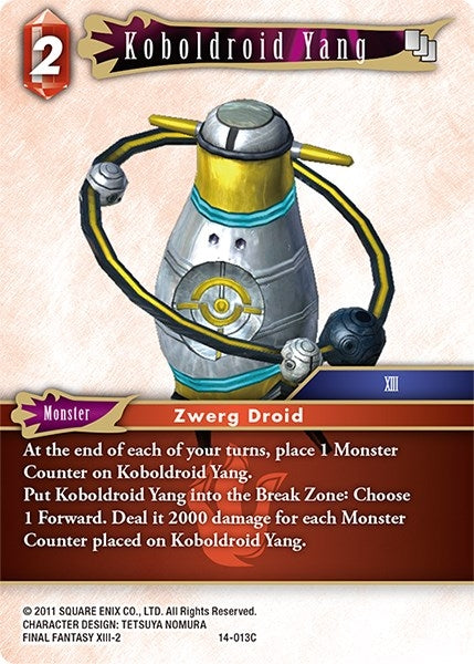 Image for Koboldroid Yang (Opus XIV: Crystal Abyss) (14-013C) - Final Fantasy TCG