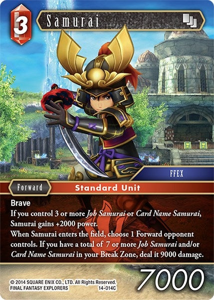 Image for Samurai (Opus XIV: Crystal Abyss) (14-014C) - Final Fantasy TCG