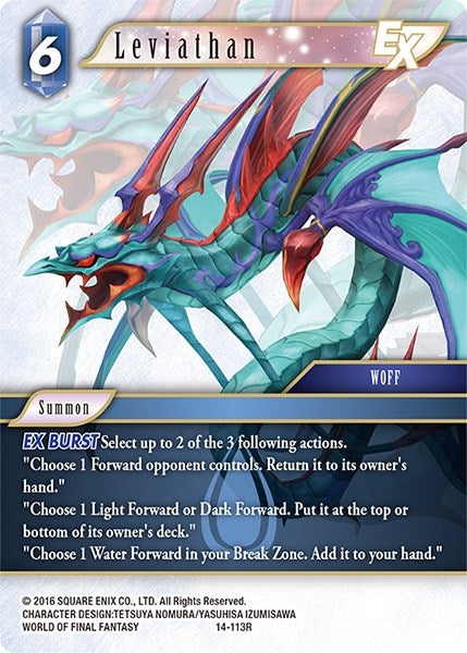 Image for Leviathan EX (Opus XIV: Crystal Abyss) (14-113R) - Final Fantasy TCG