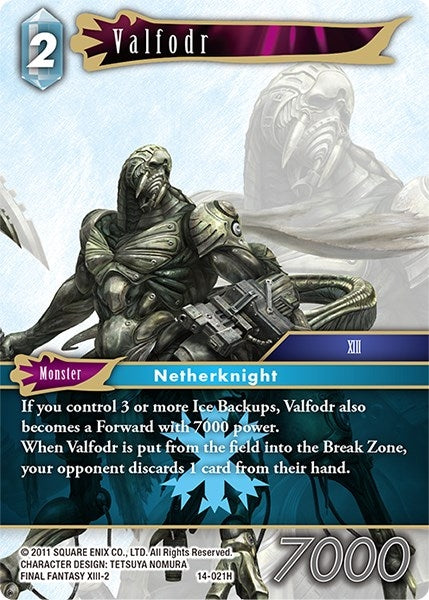 Image for Valfodr (Opus XIV: Crystal Abyss) (14-021H) - Final Fantasy TCG