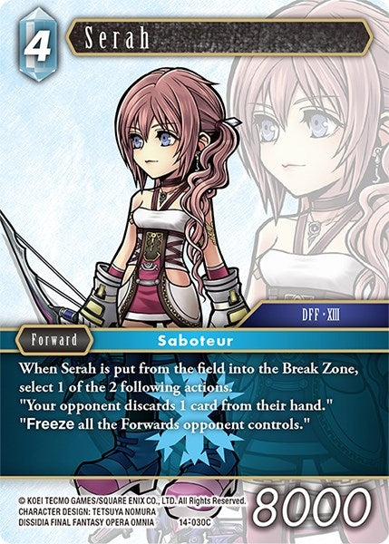 Image for Serah (Opus XIV: Crystal Abyss) (14-030C) - Final Fantasy TCG