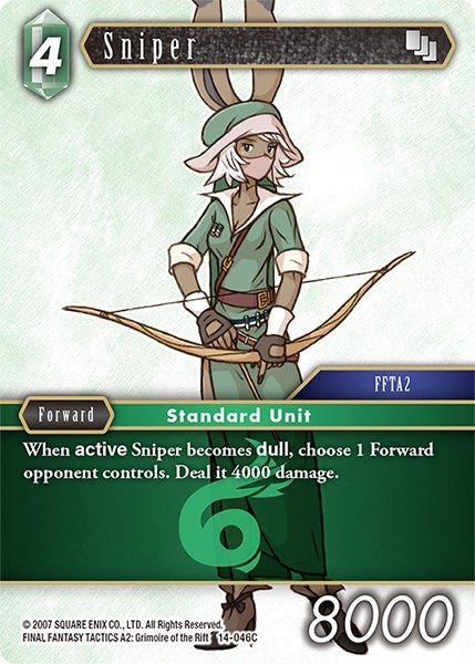 Image for Sniper (Opus XIV: Crystal Abyss) (14-046C) - Final Fantasy TCG