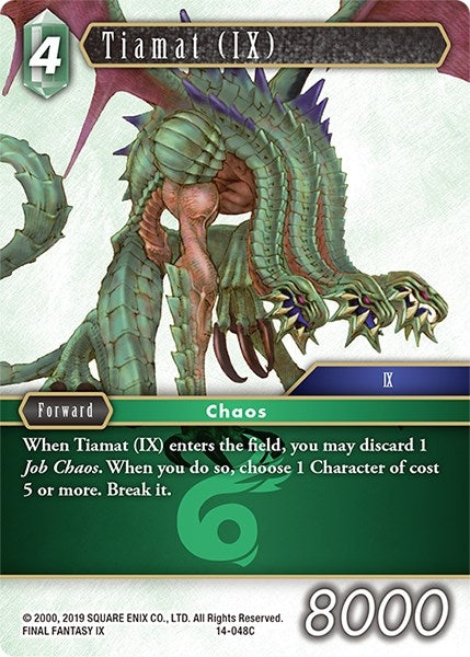 Image for Tiamat (IX) (Opus XIV: Crystal Abyss) (14-048C) - Final Fantasy TCG