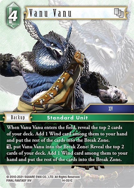 Image for Vanu Vanu (Opus XIV: Crystal Abyss) (14-051C) - Final Fantasy TCG