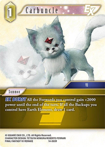 Image for Carbuncle EX (Opus XIV: Crystal Abyss) (14-060R) - Final Fantasy TCG