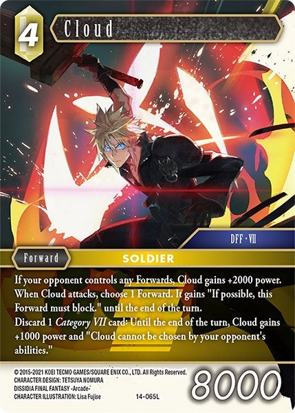 Image for Cloud (Opus XIV: Crystal Abyss) (14-065L) - Final Fantasy TCG