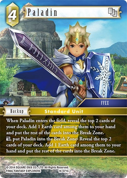 Image for Paladin (Opus XIV: Crystal Abyss) (14-071C) - Final Fantasy TCG