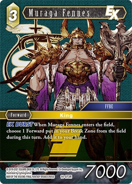 Image for Muraga Fennes (Opus XIV: Crystal Abyss) (14-073R) - Final Fantasy TCG
