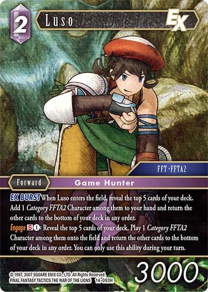 Image for Luso EX (Opus XIV: Crystal Abyss) (14-093H) - Final Fantasy TCG