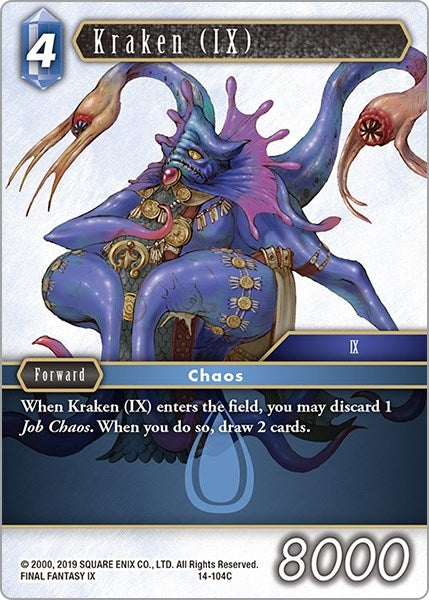 Image for Kraken (IX) (Opus XIV: Crystal Abyss) (14-104C) - Final Fantasy TCG