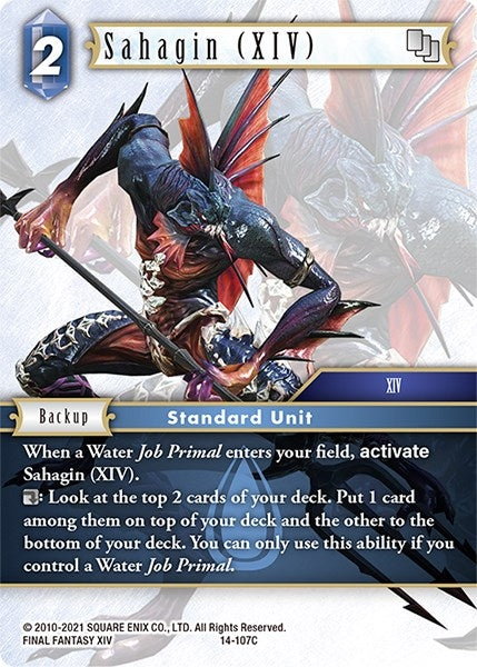 Image for Sahagin (XIV) (Opus XIV: Crystal Abyss) (14-107C) - Final Fantasy TCG