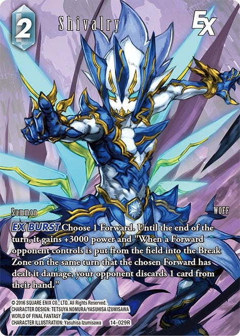 Image for Shivalry EX (Full Art) (Opus XIV: Crystal Abyss) (14-029R) - Final Fantasy TCG